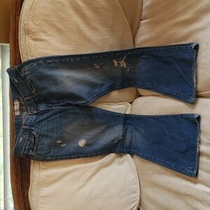 WOMENS JEANS ABERCROMBIE AND FITCH BOOT CUT SIZE 6 SHORT